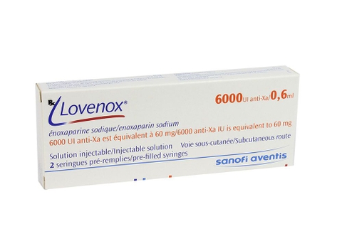 Thuốc tiêm Lovenox 6000 anti-Xa IU/0.6ml hộp 2 ống