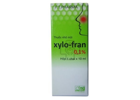 Thuốc nhỏ mũi Xylo-fran 0,1% hộp 1 chai 10 ml