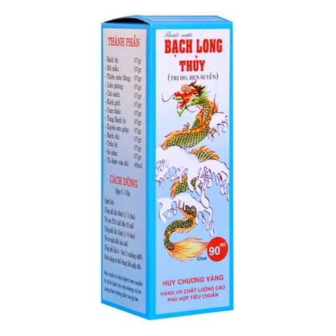 Thuốc nước trị ho, hen suyễn Bạch Long Thuỷ (Bảo Long) hộp 1 chai 90ml