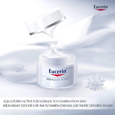 Kem Dưỡng Ẩm Cho Da Thường Đến Da Hỗn Hợp Eucerin AQUAporin ACTIVE 50ml