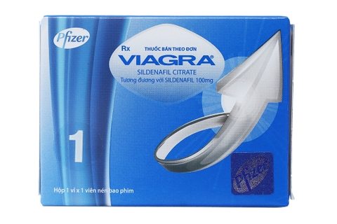 Viagra 100mg trị rối loạn cương dương (1 vỉ x 1 viên)