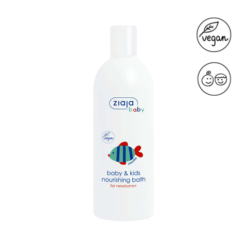 Ziaja Baby Baby & Kids Nourishing Bath For Newborns+ 370ml - Dầu tắm dành cho trẻ từ 1 ngày tuổi