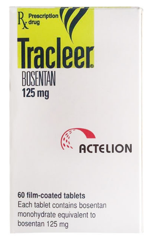 Thuốc điều trị tăng áp lực động mạch phổi Tracleer 125mg hộp 1 chai 60 viên
