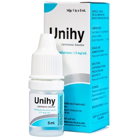 Thuốc nhỏ mắt Unihy hộp 1 lọ 5 ml