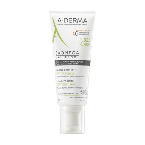 Kem dưỡng ẩm, giảm khô ngứa cho da rất khô, viêm da cơ địa A-Derma Exomega Allergo Emollient Balm 200ml