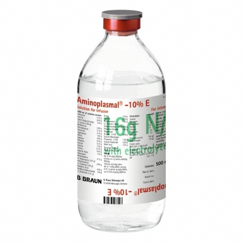 Dịch truyền Aminoplasmal 10% B.Braun cung cấp amino acid (250ml)