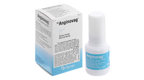 Dung dịch xịt họng Anginovag hỗ trợ trị viêm hầu họng, viêm amidan chai 10ml