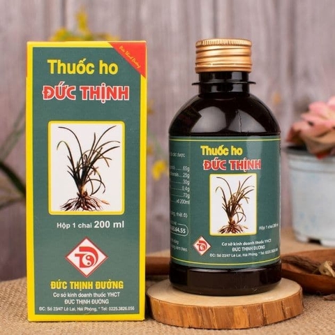 Thuốc Ho Đức Thịnh điều trị ho dai dẳng, ho nặng (200ml)