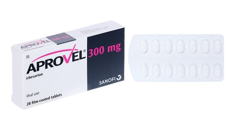 Aprovel 300mg trị tăng huyết áp (2 vỉ x 14 viên)