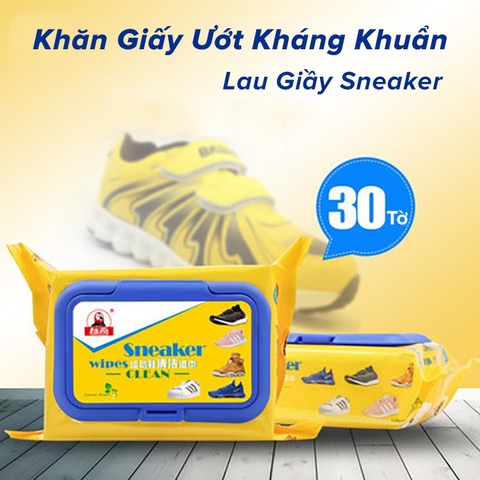 Khăn Giấy Lau Giày Shoes Sneaker Thần Thánh, Tiện Lợi, Siêu Sạch Bịch 30 Tờ