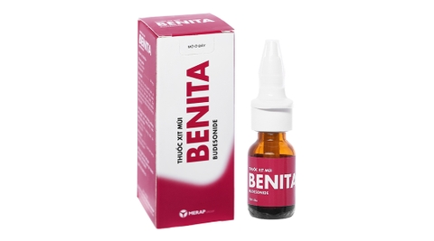 Thuốc xịt mũi Benita trị viêm mũi dị ứng chai 120 liều