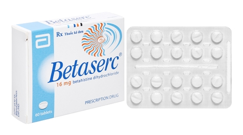 Betaserc 16mg trị rối loạn tiền đình (3 vỉ x 20 viên)