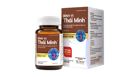 Bình Vị Thái Minh hỗ trợ giảm viêm loét dạ dày chai 80 viên