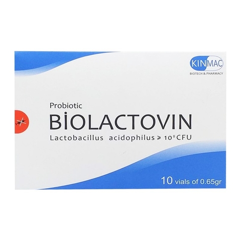 Men tiêu hóa Biolactovin Kinmac giúp cân bằng hệ vi sinh đường ruột (0,65g x 10 lọ)