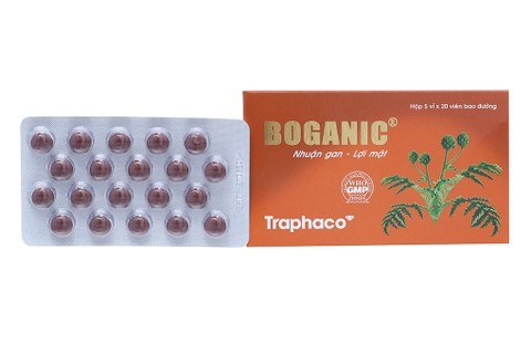 Boganic hỗ trợ trị suy giảm chức năng gan, viêm gan (5 vỉ x 20 viên)