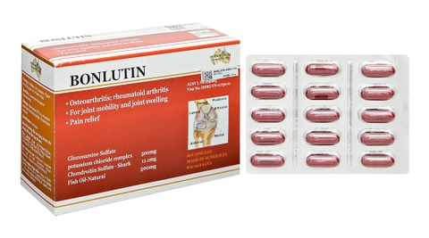 Bonlutin giảm triệu chứng thoái hóa khớp gối (4 vỉ x 15 viên)