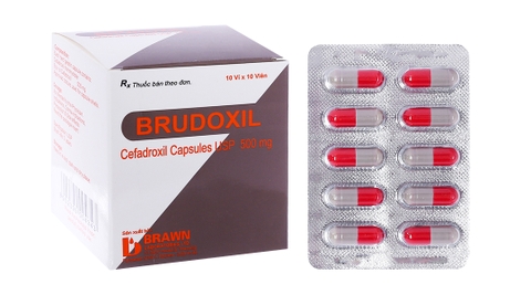 Brudoxil 500mg trị nhiễm khuẩn đường tiết niệu (10 vỉ x 10 viên)