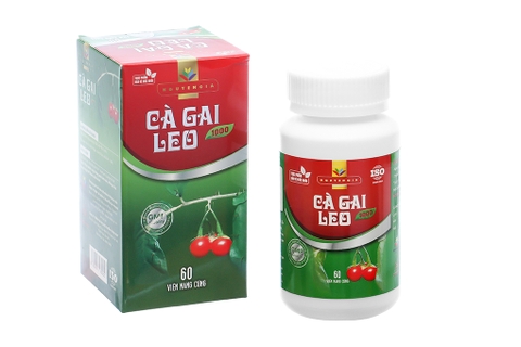 Cà Gai Leo 1000 hỗ trợ thanh nhiệt giải độc, mát gan chai 60 viên