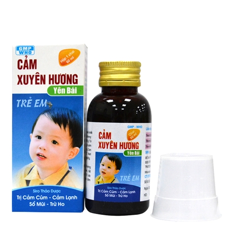 Siro Cảm Xuyên Hương Yên Bái điều trị cảm lạnh, ho có đờm trẻ em (60ml)