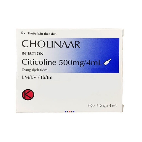 CHOLINAAR 500MG/4ML HỘP 5 ỐNG – DUNG DỊCH TIÊM
