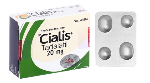 Cialis 20mg trị rối loạn cương dương (1 vỉ x 2 viên)