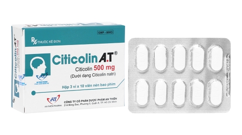 Citicolin A.T 500mg trị bệnh não cấp, Parkinson
