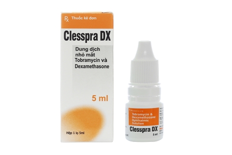 Dung dịch nhỏ mắt Clesspra DX trị nhiễm khuẩn mắt lọ 5ml