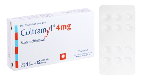 Coltramyl 4mg giãn cơ, trị đau do co cứng cơ (1 vỉ x 12 viên)