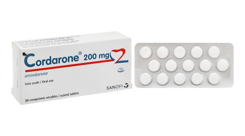 Cordarone 200mg trị loạn nhịp tim (2 vỉ x 15 viên)