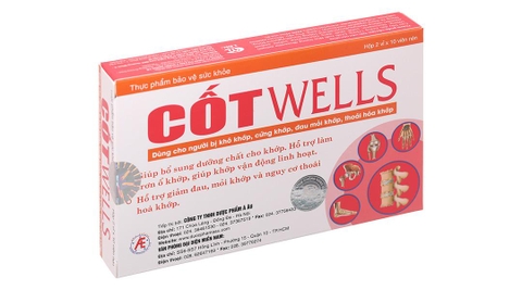 Cốt Wells bổ sung dưỡng chất, làm trơn ổ khớp hộp 20 viên