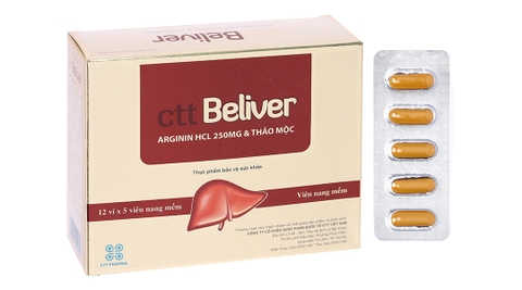 Ctt Beliver hỗ trợ giải độc, tăng cường chức năng gan hộp 60 viên