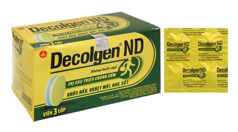 Decolgen ND trị triệu chứng cảm thông thường, viêm mũi dị ứng