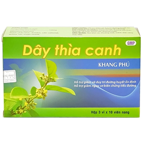 Viên uống Dây Thìa Canh Khang Phú hỗ trợ người bệnh tiểu đường (30 viên)