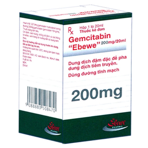Gemcitabine “Ebewe” 200mg/20ml điều trị ung thư