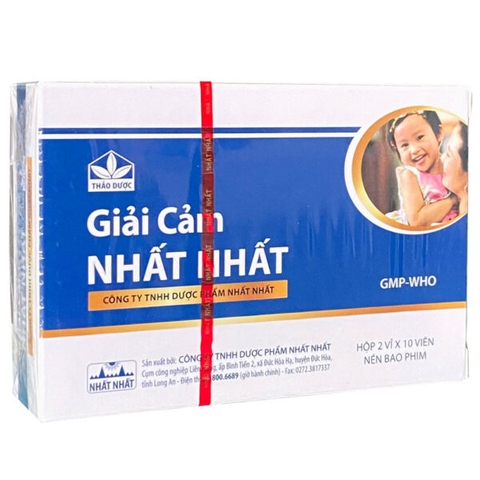 Giải Cảm Nhất Nhất, điều trị các triệu chứng hắt hơi, sổ mũi, đau đầu, ho