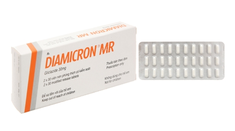 Diamicron MR 30mg trị đái tháo đường tuýp 2 (2 vỉ x 30 viên)