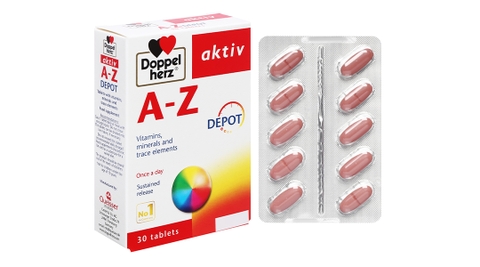 Doppelherz Aktiv A-Z Depot bổ sung vitamin hộp 30 viên