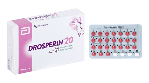 Drosperin 20 thuốc tránh thai hằng ngày (1 vỉ x 28 viên)