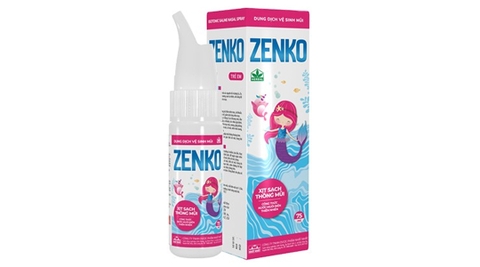 Xịt mũi Zenko giảm nghẹt mũi cho bé chai 75ml