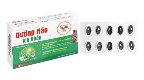 Dưỡng não Ích Nhân giúp tăng cường tuần hoàn não hộp 20 viên