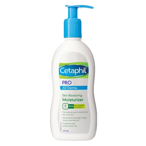 Sữa dưỡng thể Cetaphil Pro Ad Derma Skin Restoring Moisturizer cho da khô và chàm da (295ml)