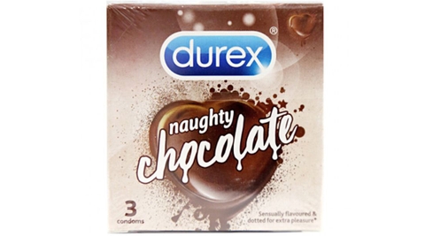 Bao cao su Durex Naughty hương Socola 52mm hộp 3 cái