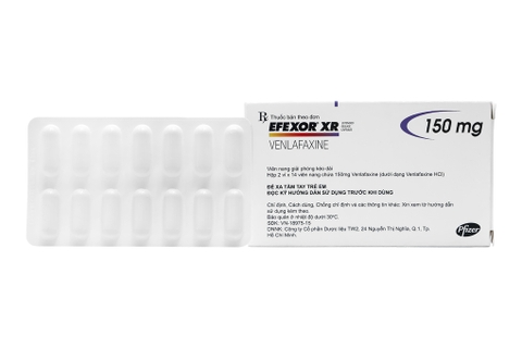 Efexor XR 150mg trị trầm cảm, rối loạn lo âu (2 vỉ x 14 viên)