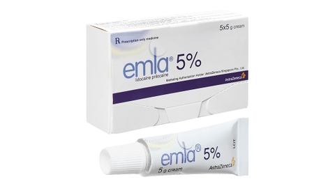 Kem bôi Emla 5% gây tê bề mặt da (5 tuýp x 5g)