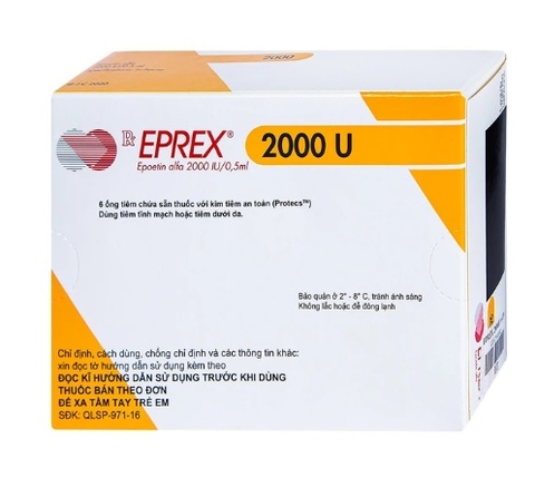 Thuốc tiêm Eprex 2000 hộp 6 ống x 0.5ml