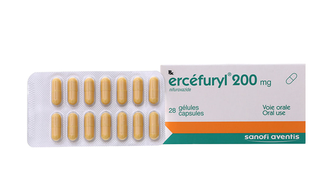 Ercéfuryl 200mg trị tiêu chảy (2 vỉ x 14 viên)