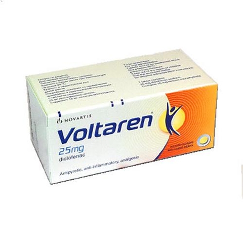 Thuốc giảm đau, kháng viêm Voltaren 25mg hộp 10 vỉ x 10 viên