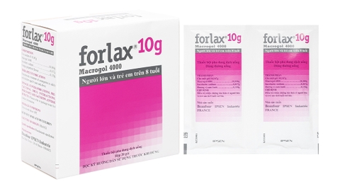 Bột pha dung dịch uống Forlax 10g trị táo bón hộp 20 gói