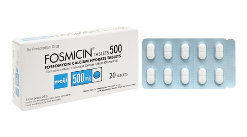 Fosmicin Tablets 500 trị nhiễm khuẩn (2 vỉ x 10 viên)