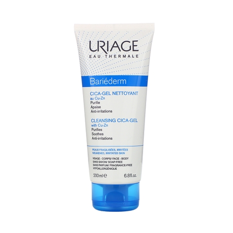 Uriage Bariederm Cica Gel Nettoyant Gel Làm Sạch Dành Cho Da Kích Ứng 200ml